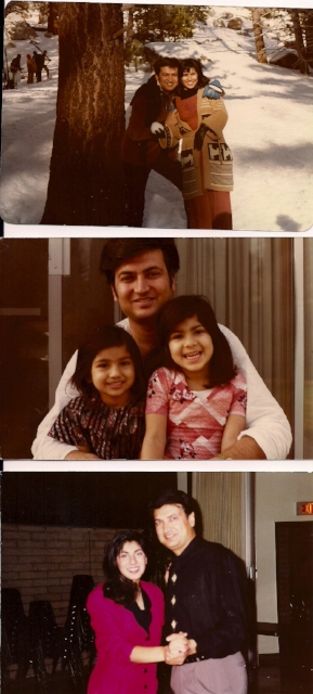 Sarina's parents and her sister / Photo Courtesy Sarina Jain