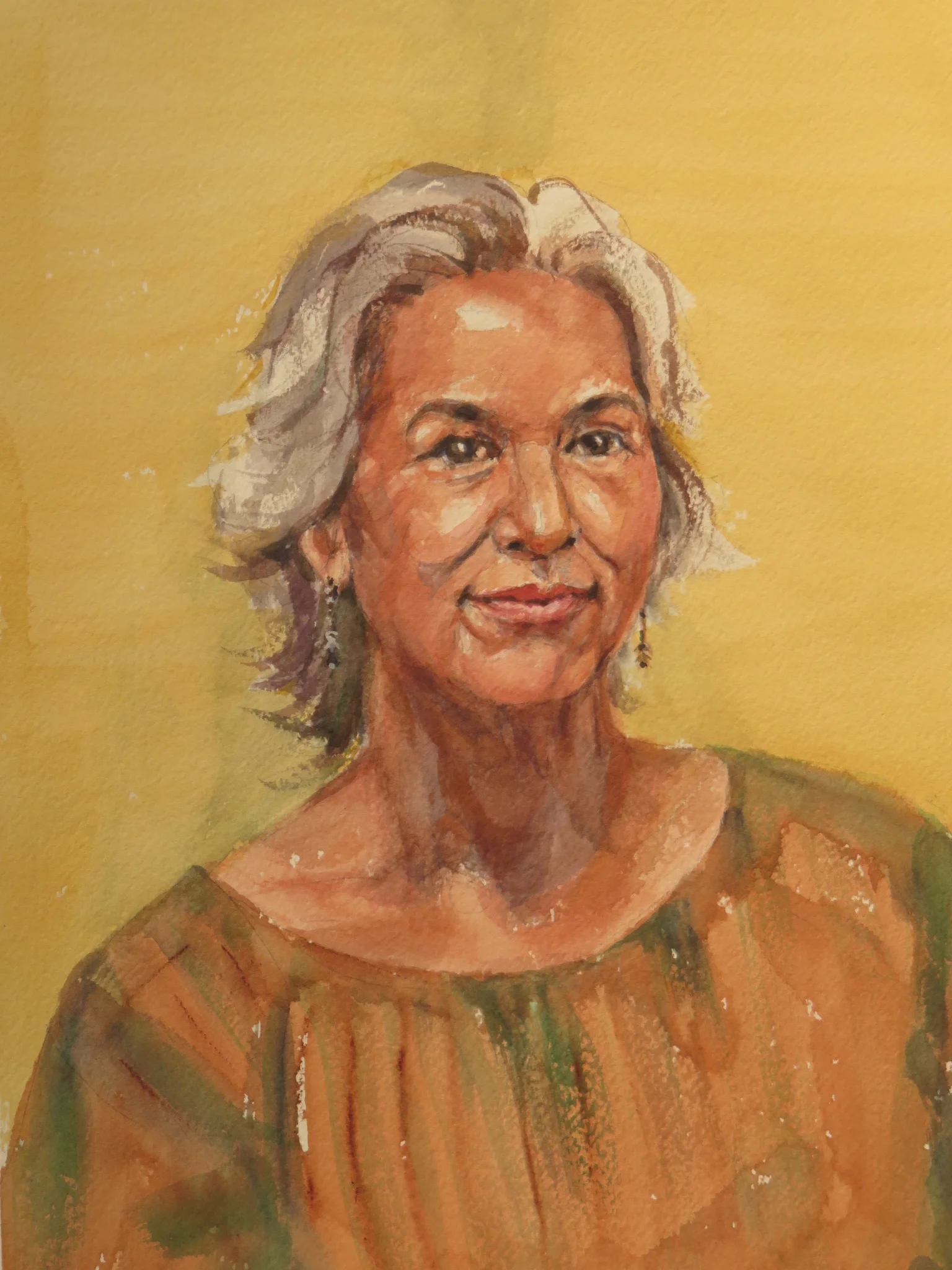 Hawaiian Madonna, Watercolor 11 x 15, Honorable Mention HWS