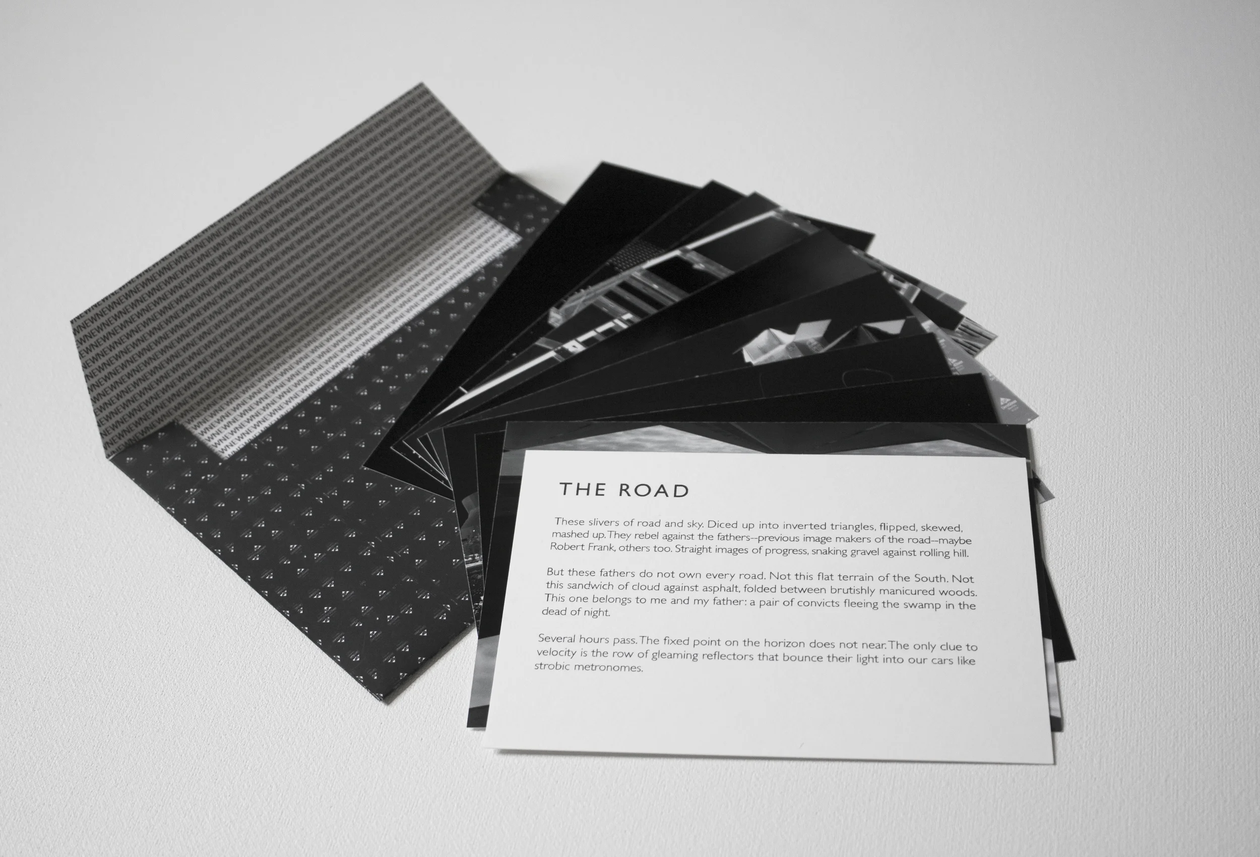 New, 2013 | Deconstructed artist's book (4" x 6"): eight digital collage c-prints and risograph text inside of custom made envelopes + Digital animation made from cut fragments of original images. Commissioned by Pelican Bomb's community supported art program, get yours here