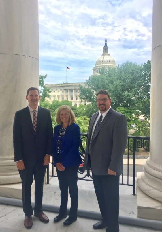 Todd Janzen (Janzen Ag Law), Deb Casurella (Independant data management), Billy Tiller (GISC). 
