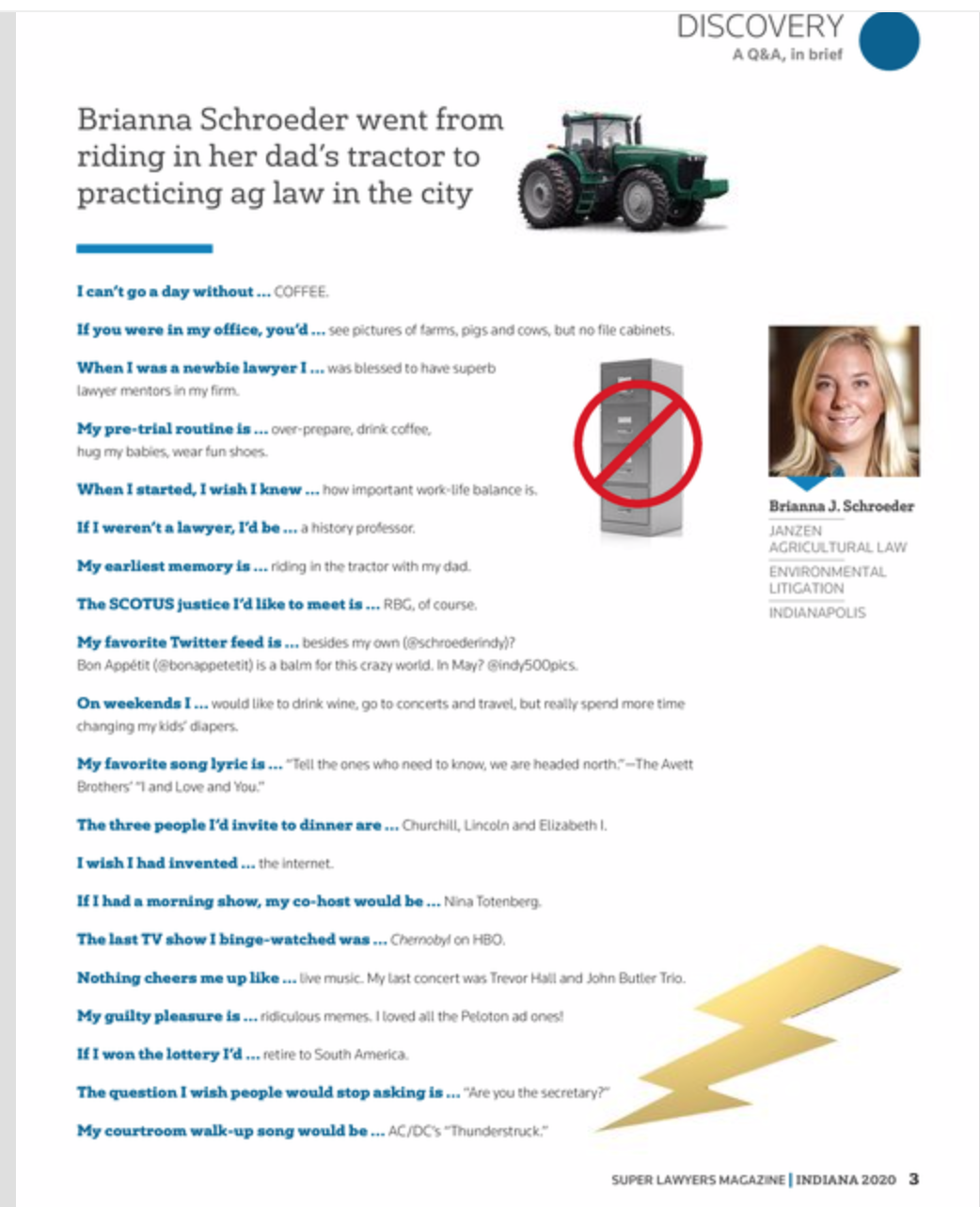 Brianna Schroeder Featured by Super Lawyers 2020