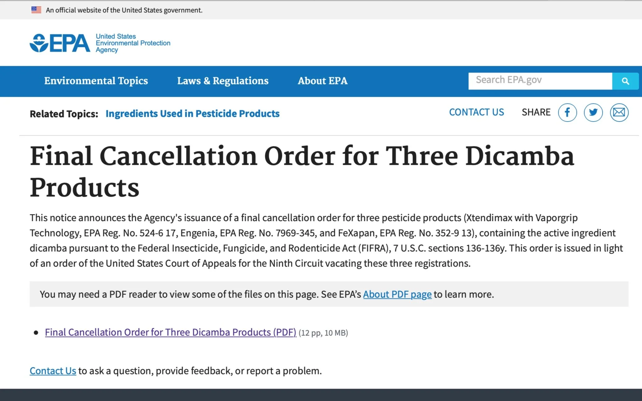 Dicamba Confusion