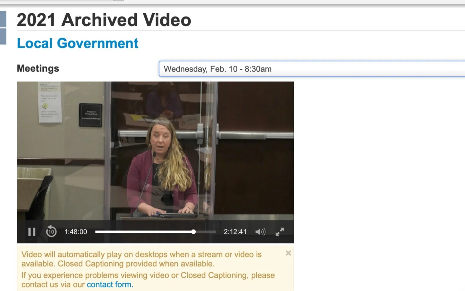 Schroeder Testifies on Proposed Indiana Eminent Domain Bill