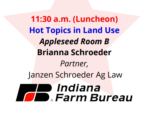 Schroeder Featured at Fort Wayne Farm Show, Discussed 5 Private Property Rights Questions