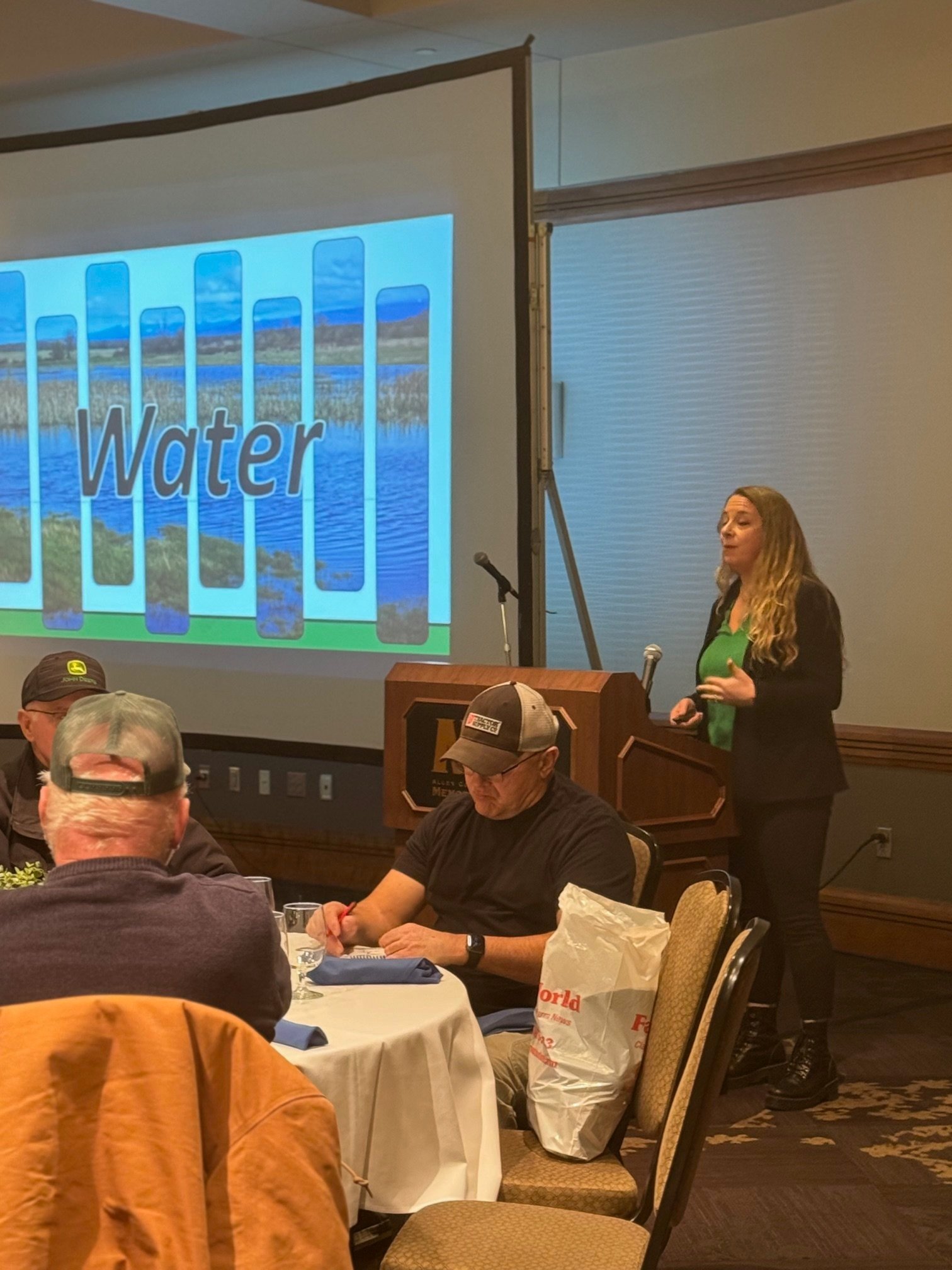 Schroeder Helps 2025 Fort Wayne Farm Show Attendees Wade Through Water Issues