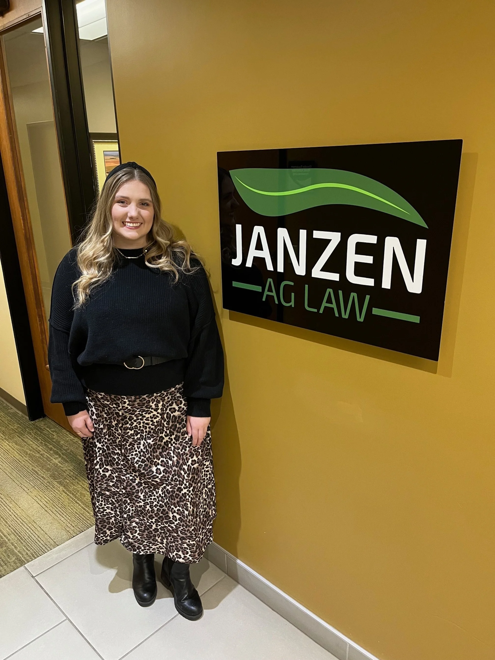 Shaw Brings Ag Background, Passion for Justice to Role as Janzen Schroeder Law Clerk