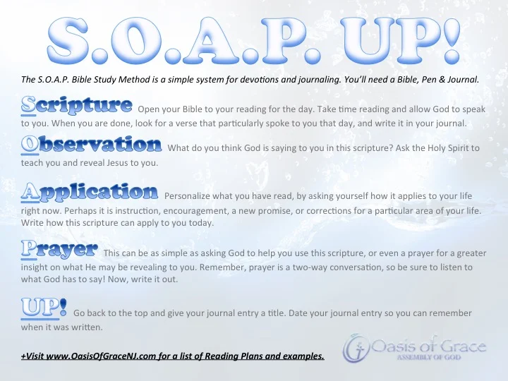 S O A P Up Oasis Of Grace Assembly Of God