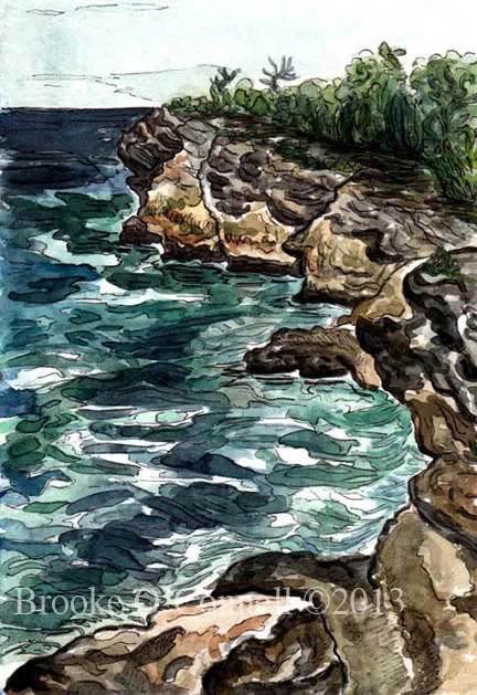 Cliffs at Spittal Pond, Bermuda