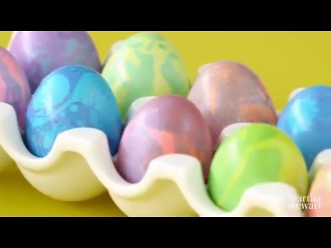Marbleized Easter Eggs
