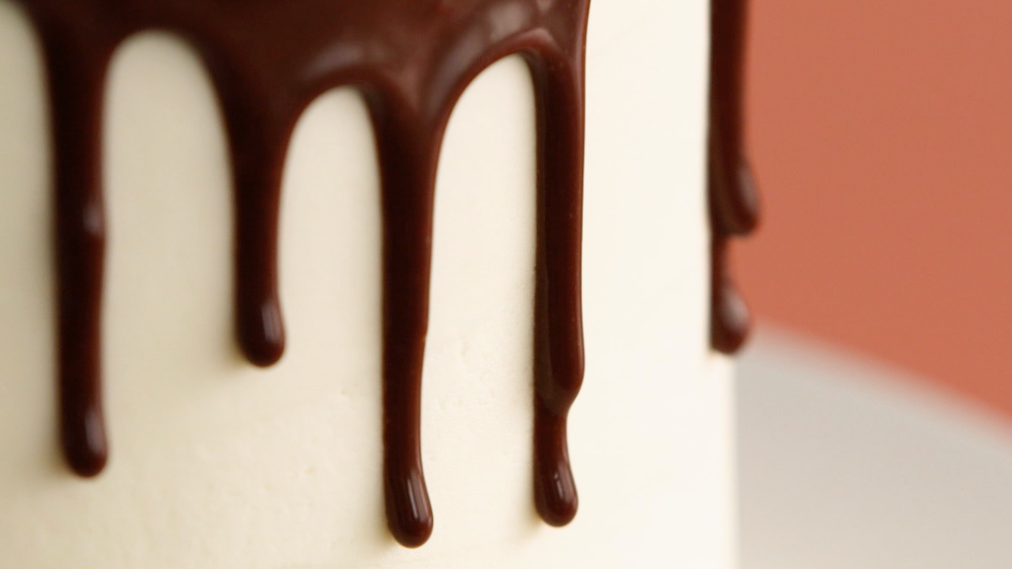Martha Stewart Weddings - Chocolate Drip Cake