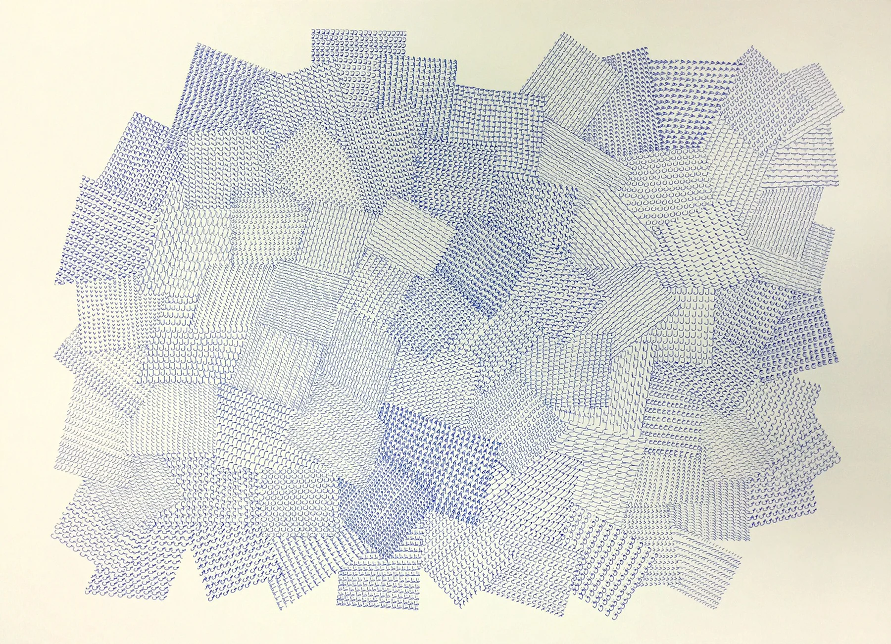 Thirty two I, 2015 Pen on Bristol paper, 22" x 30"