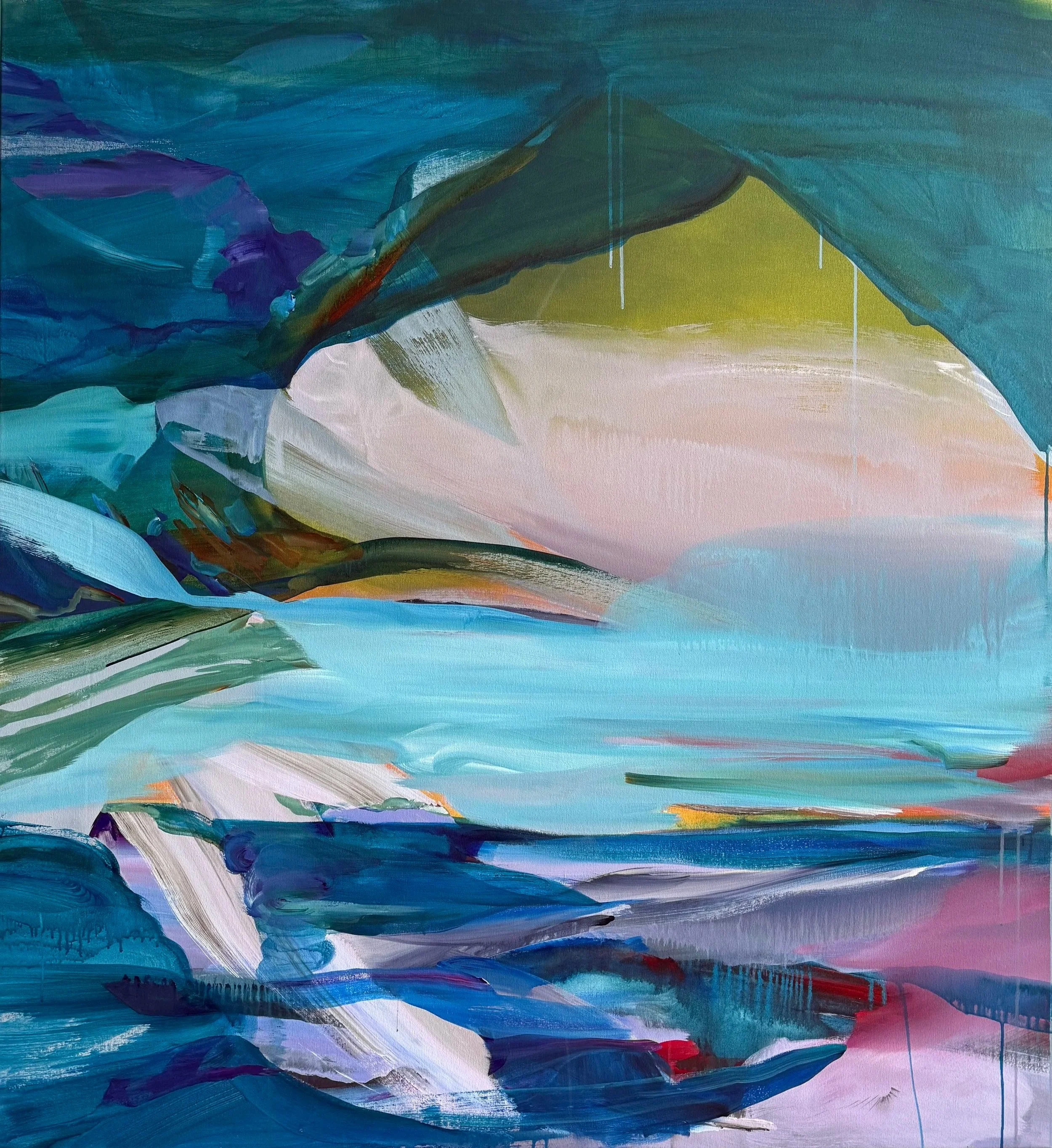  WIP 
 2026, Acrylic and Flashe on canvas, 65 x 60 inches  