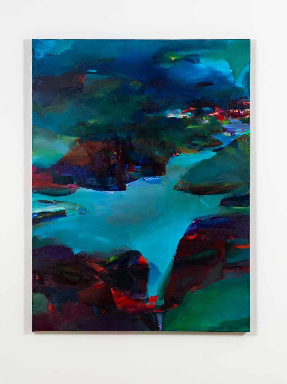  Low water  2022, Acrylic and Flashe on canvas, 48 x 36 x 1.5 in 