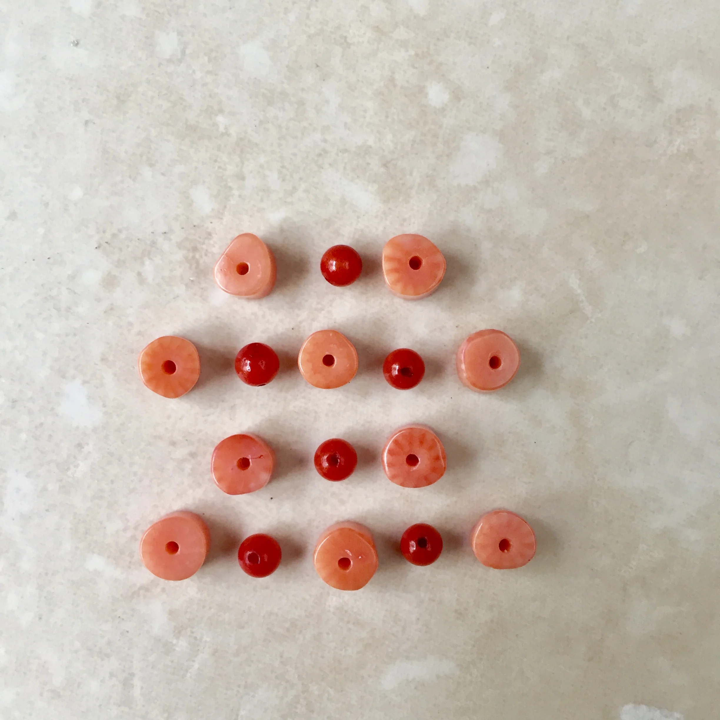 Red and peach colored coral