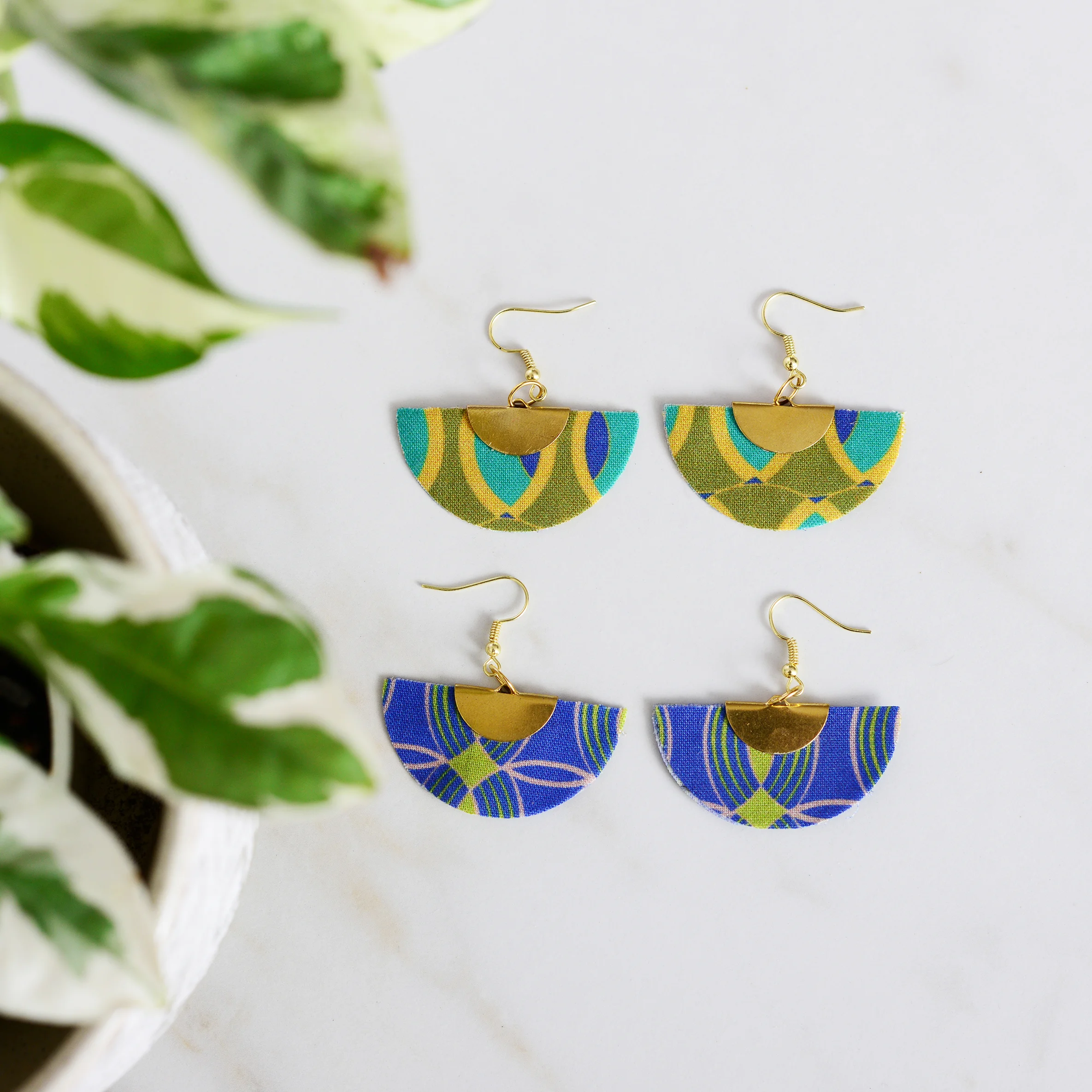 Fabric Earrings are Here!
