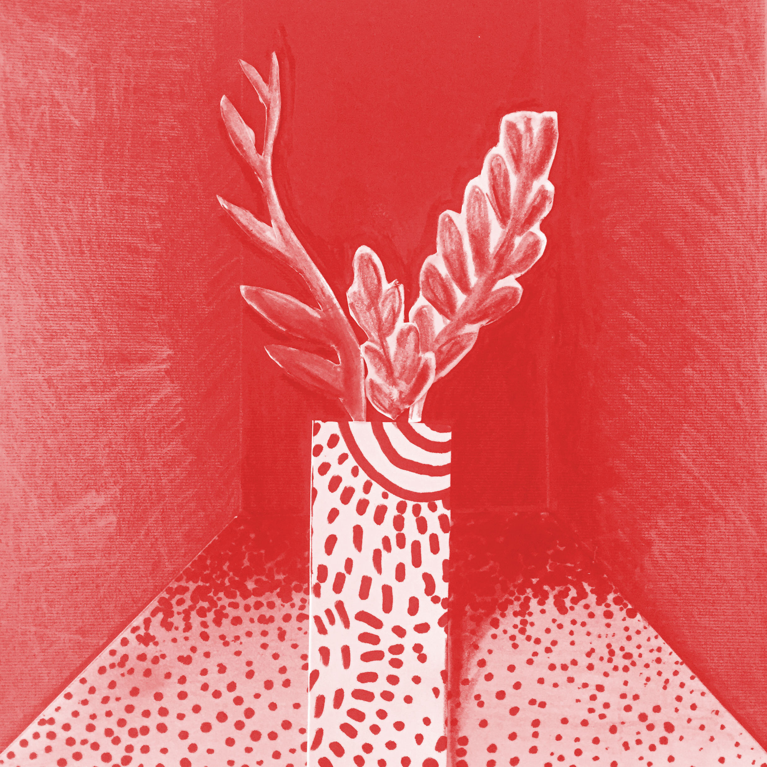 Mid-range Value Monochromatic Collage