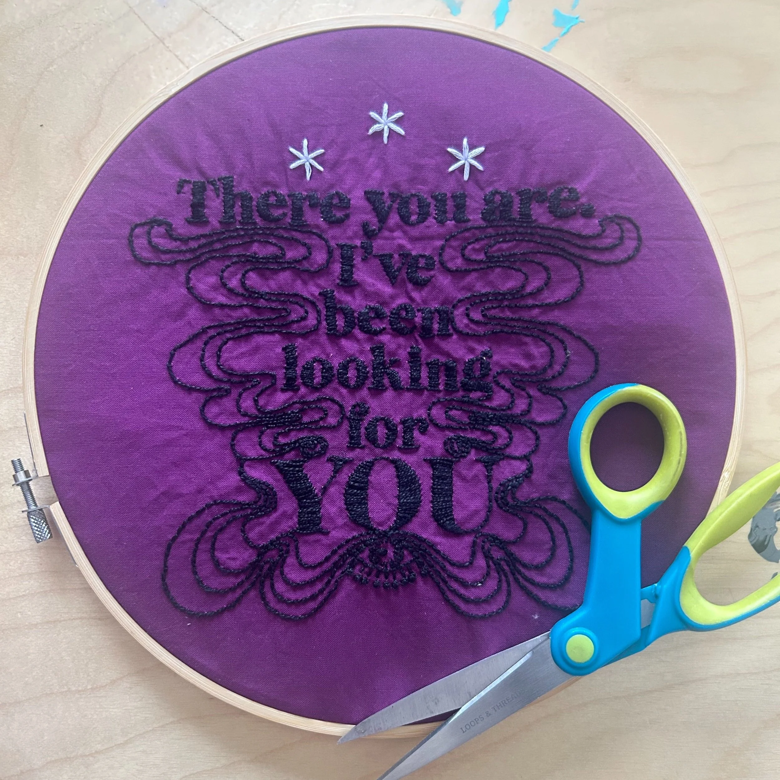 "There You Are" Chapter 54 Embroidery Pattern