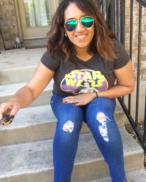 My mom uniform in action after a Star Wars themed birthday party