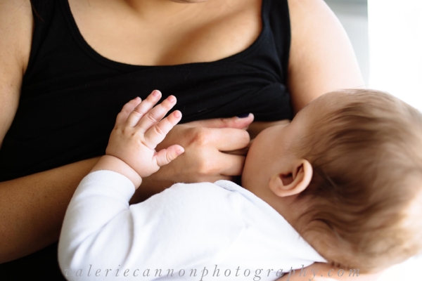 Nursing my 8 month old. Photo by Valerie Cannon Photography