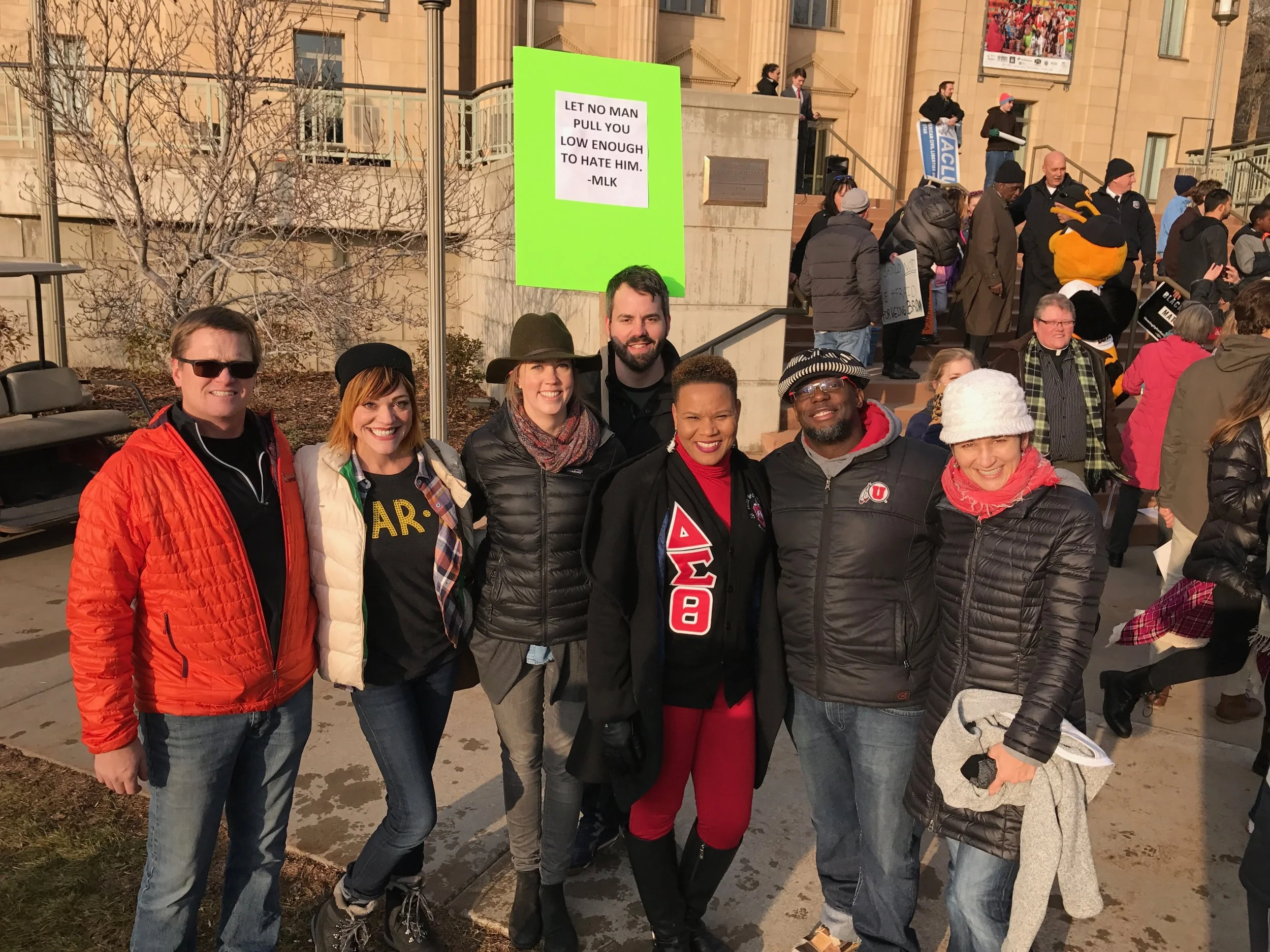 Community Village Families at MLK March