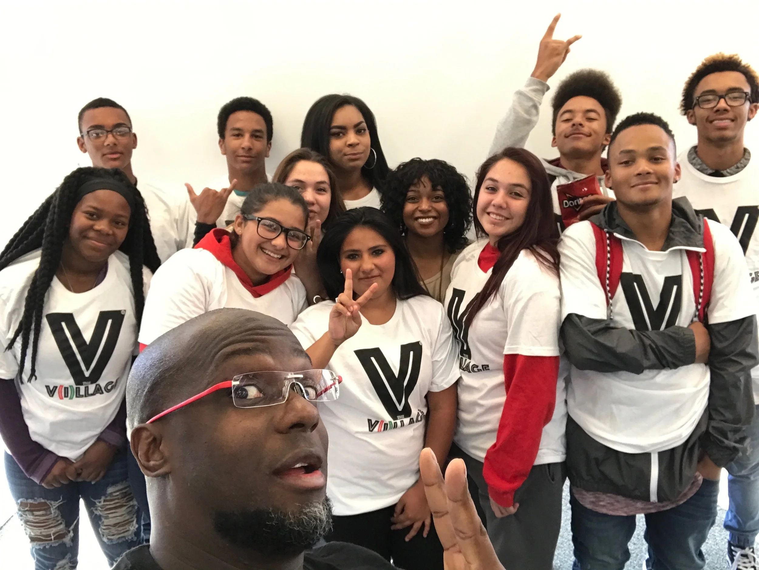 Clearfield High Selfie on T-shirt Day