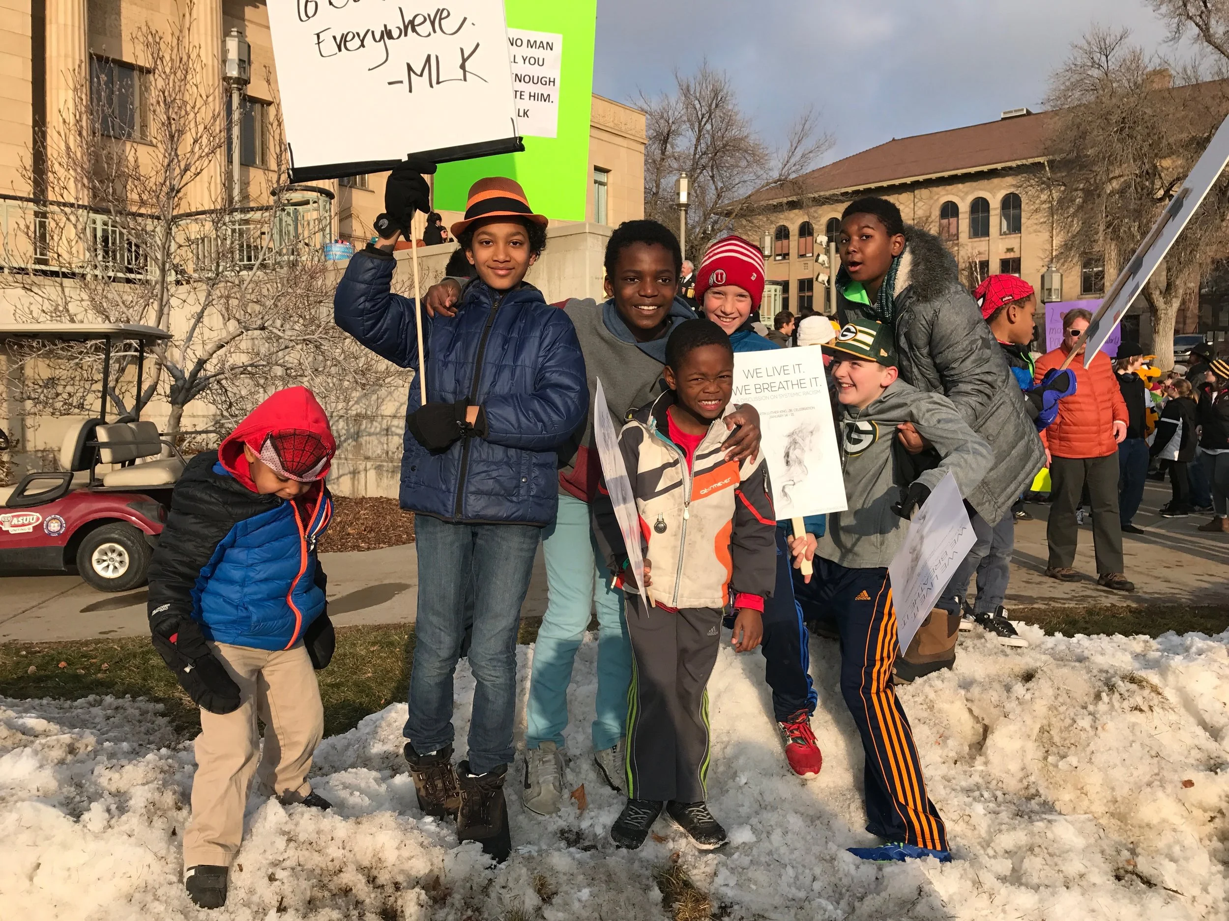Community Village Children Attending MLK March