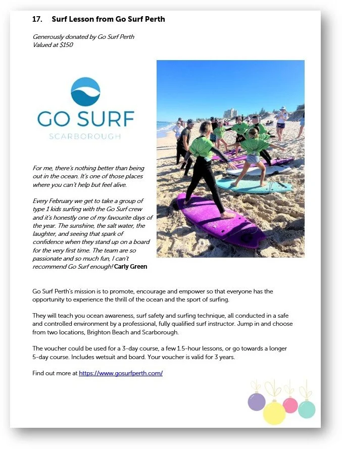 Surfing for a Cause: Go Surf Perth Supports the Type 1 Diabetes Family Centre
