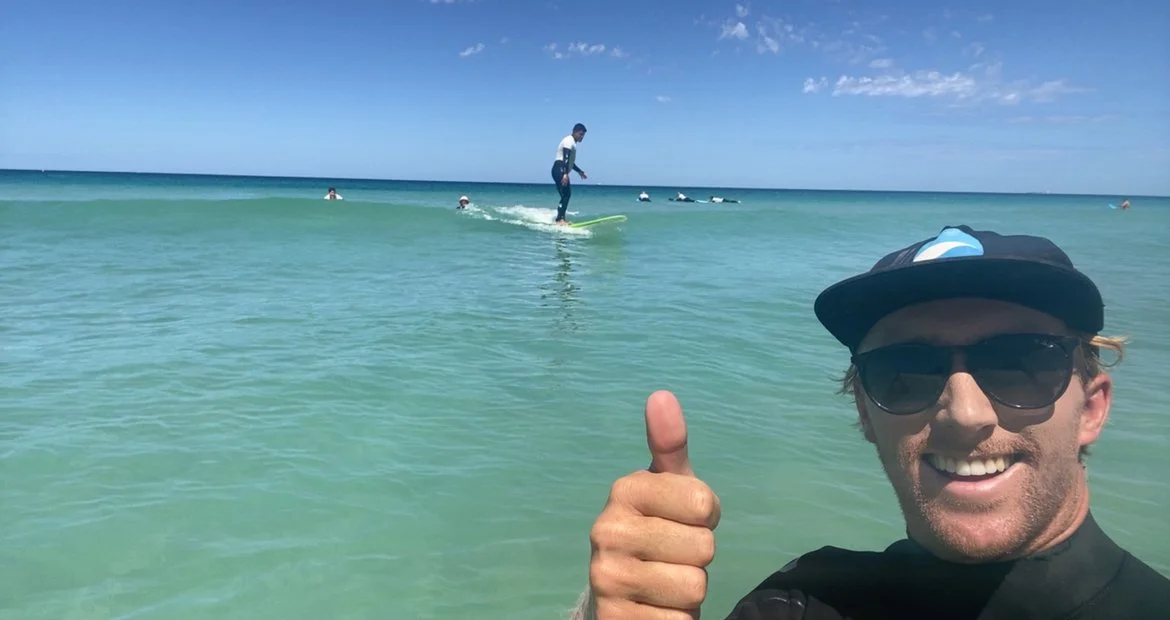 How many surf lessons does it take to stand up?