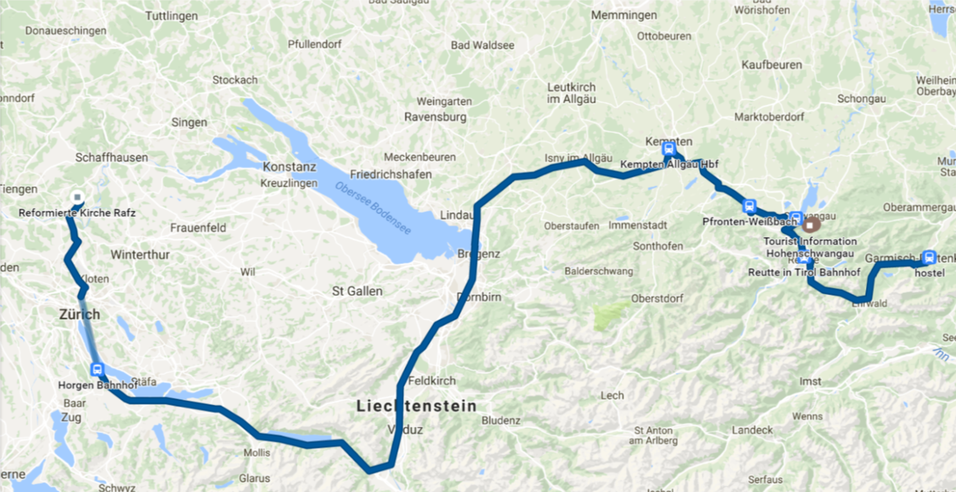 My route w