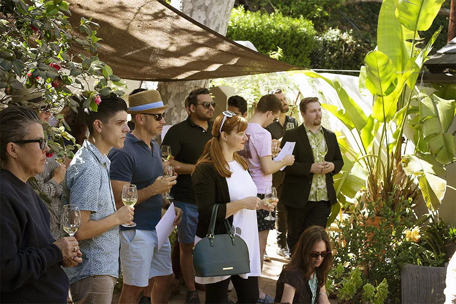 a wine tasting event featuring wines by female winemkers from Italy.