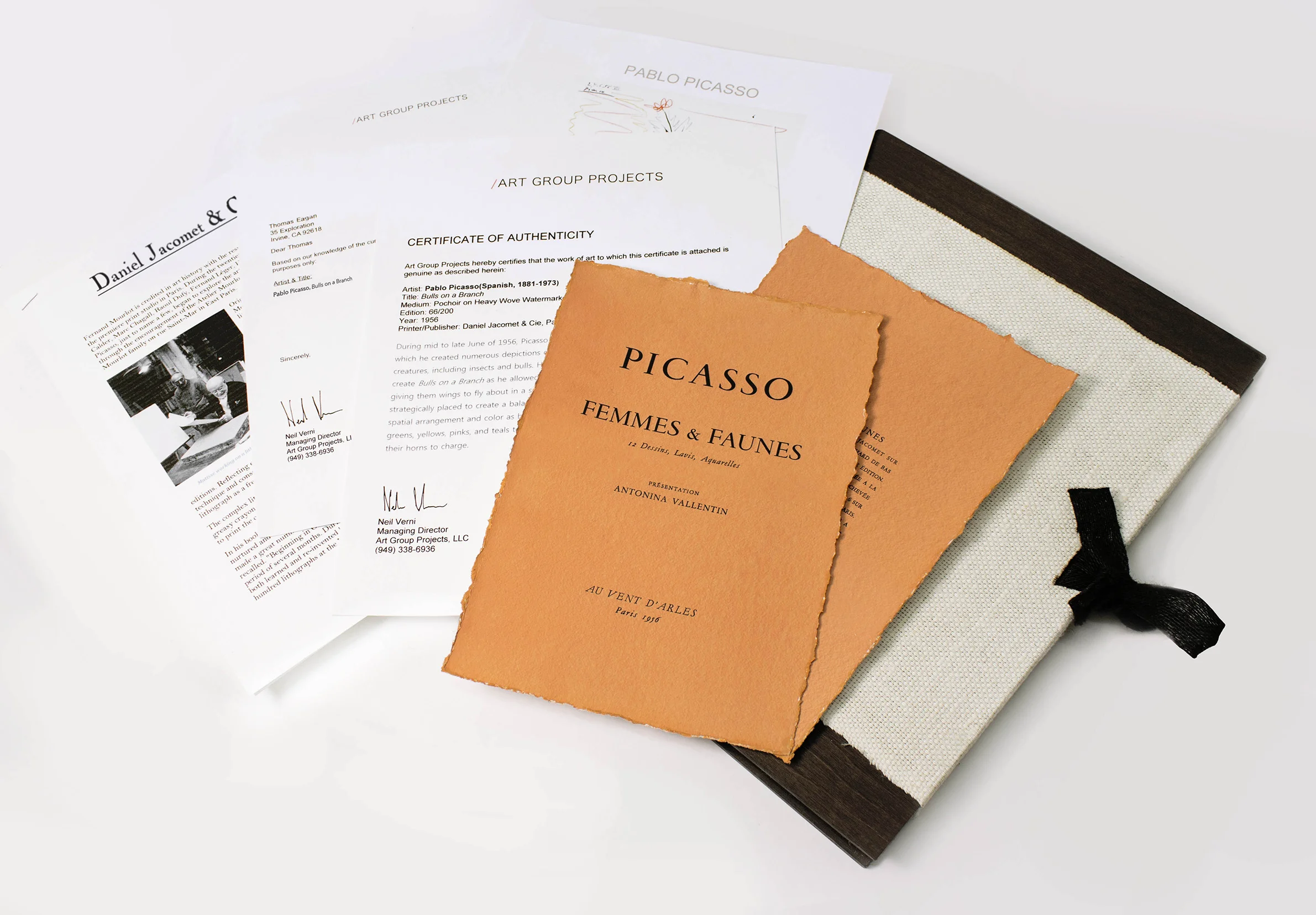  This work comes with full historical documentation, which includes the following:&nbsp;Certificate of Authenticity, Letter of Appraisal, Justification Pages from the Printer/Publisher, as well as additional information on the artist and the print at