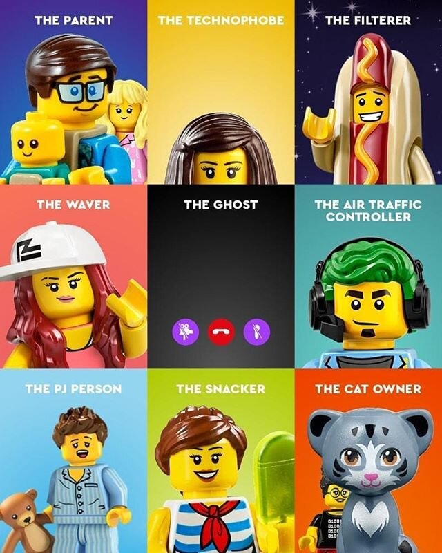 Which Lego zoom character are you?

I'm the waver. And sometimes the snacker, but I turn my video off for that.