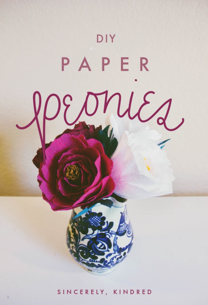 DIY: Paper peonies