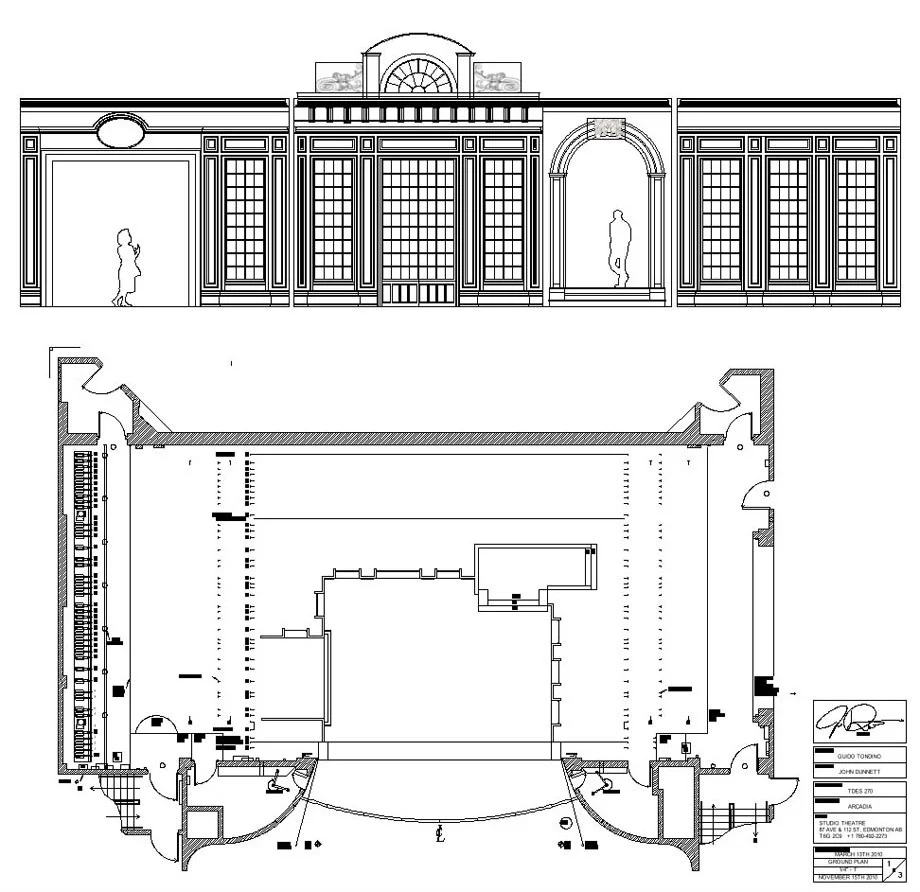  Elevation, Groundplan&nbsp; 