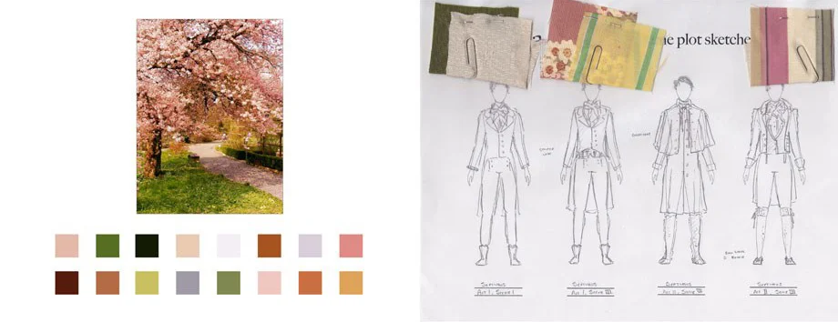  Pallet Reference Chart, Costume Roughs&nbsp; 