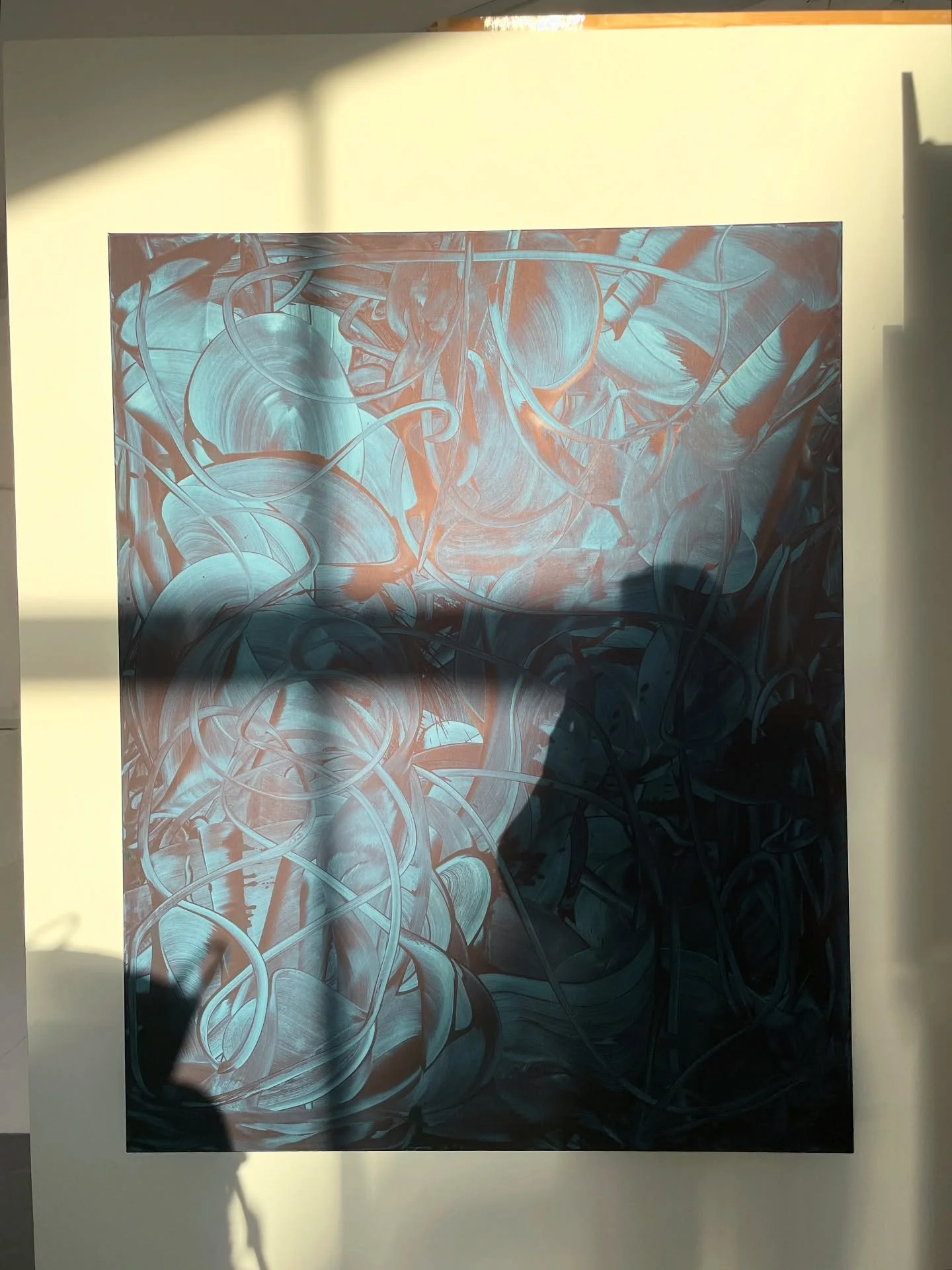 Sunset Studio Views #art #studio #paintings #love