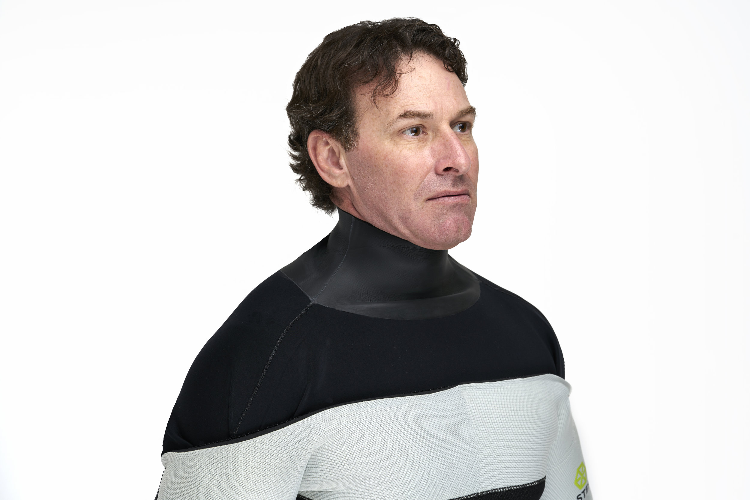 HECS semi-dry scuba suit inner neck lining.