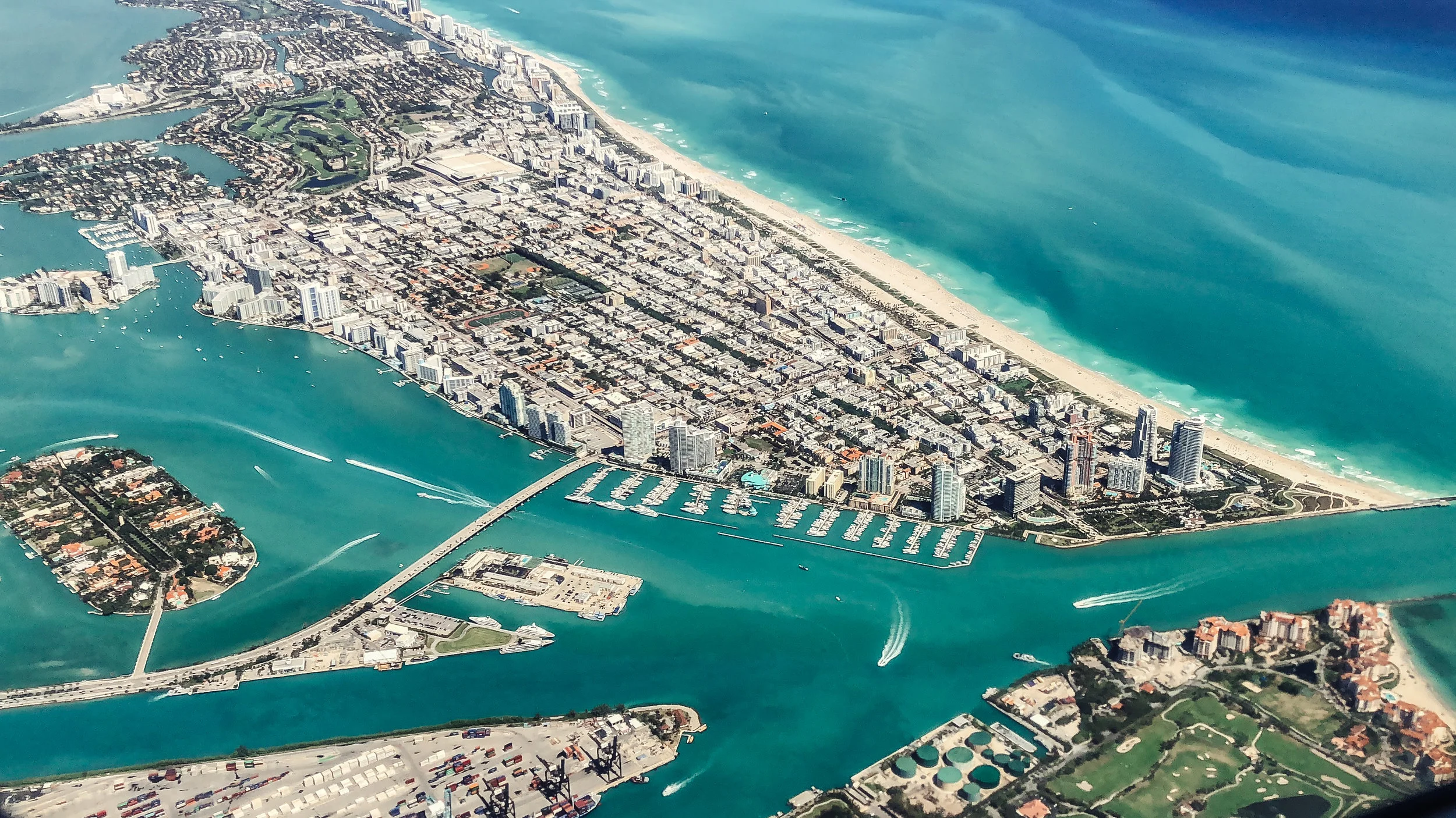 Miami Beach by the Plane