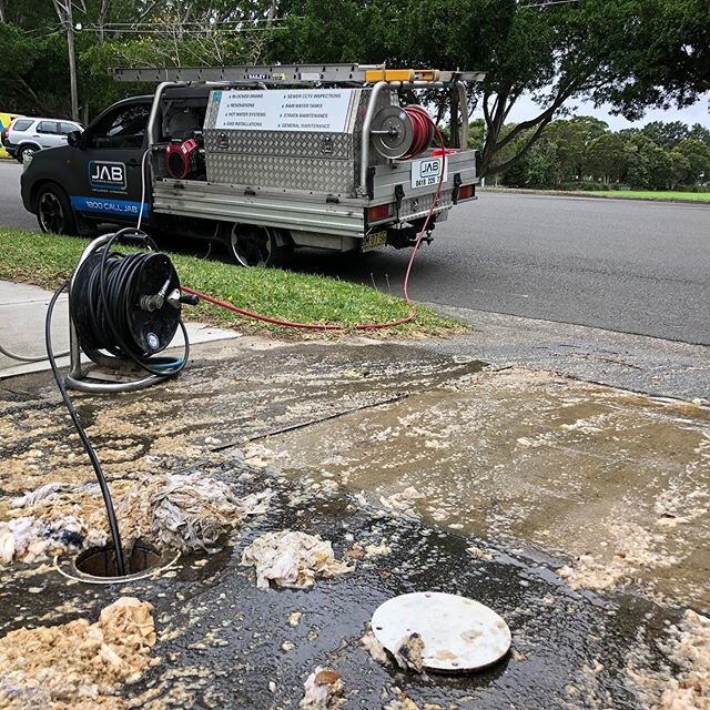Another day, another drain unblocked! It may not be the prettiest work, but the JAB Plumbing team have you covered when your sewers get blocked. Our trucks are equipped with the latest jet blasters to flush your lines completely free from sediment. A
