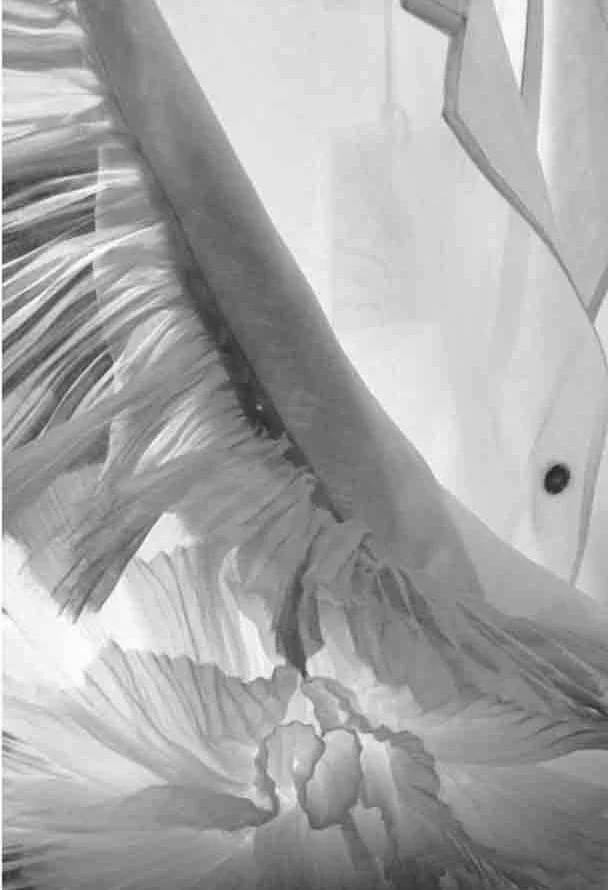 detail | hand-linked 'digitalis' coat