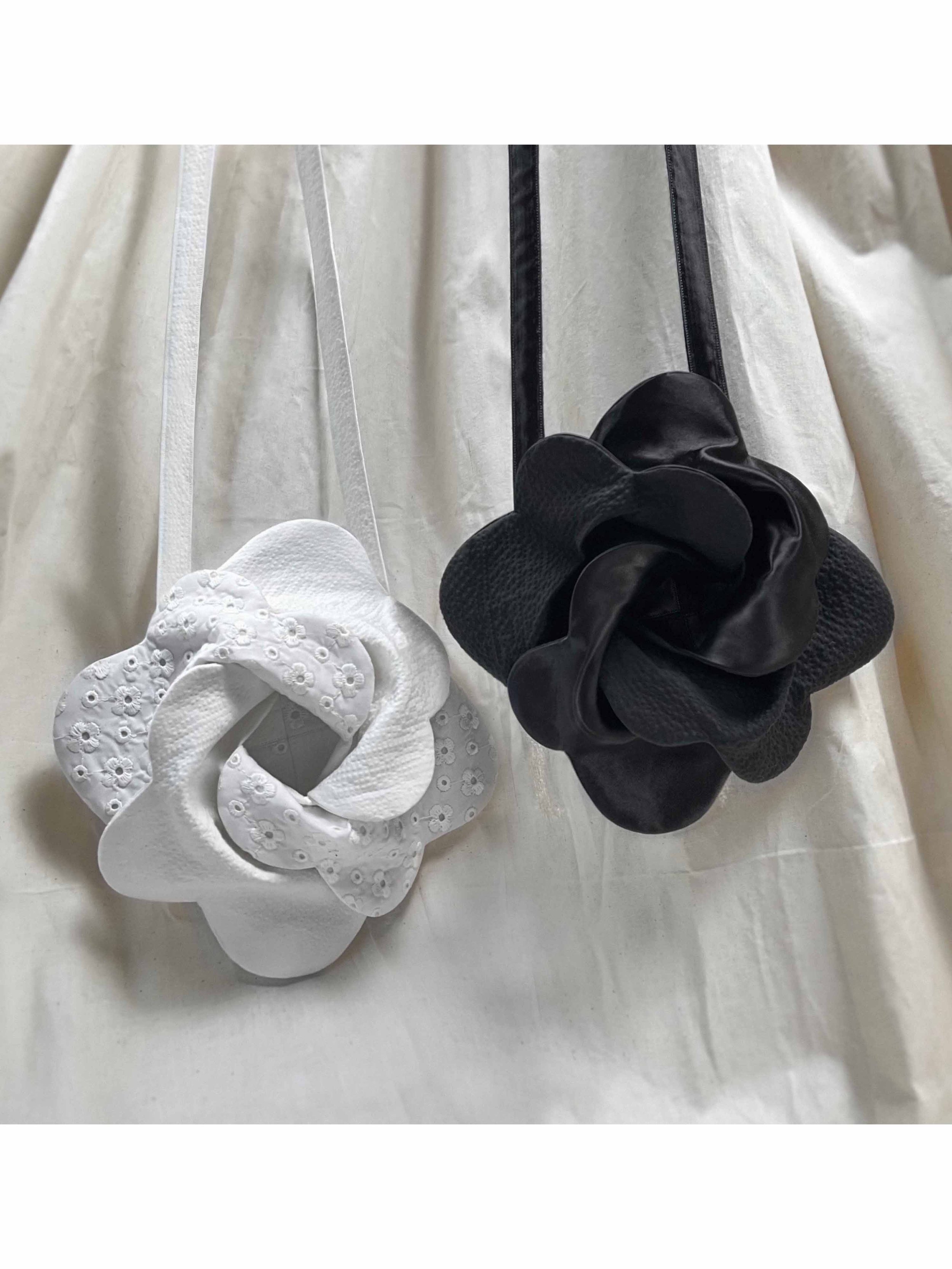 Flowertwist Mini Bags (Black and white)-P.jpg