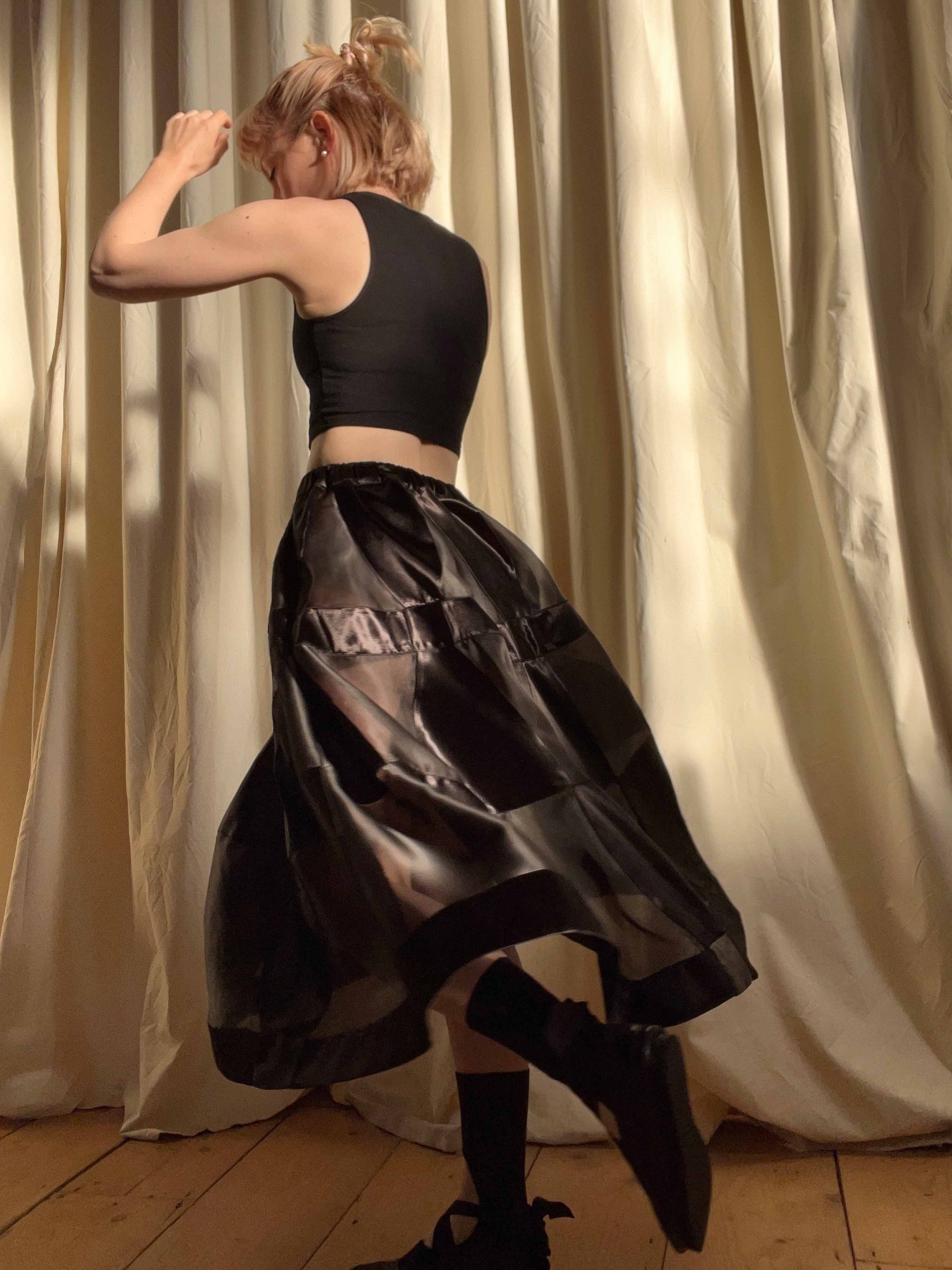 Bow Patchwork Midi Skirt_wearing 3.jpg