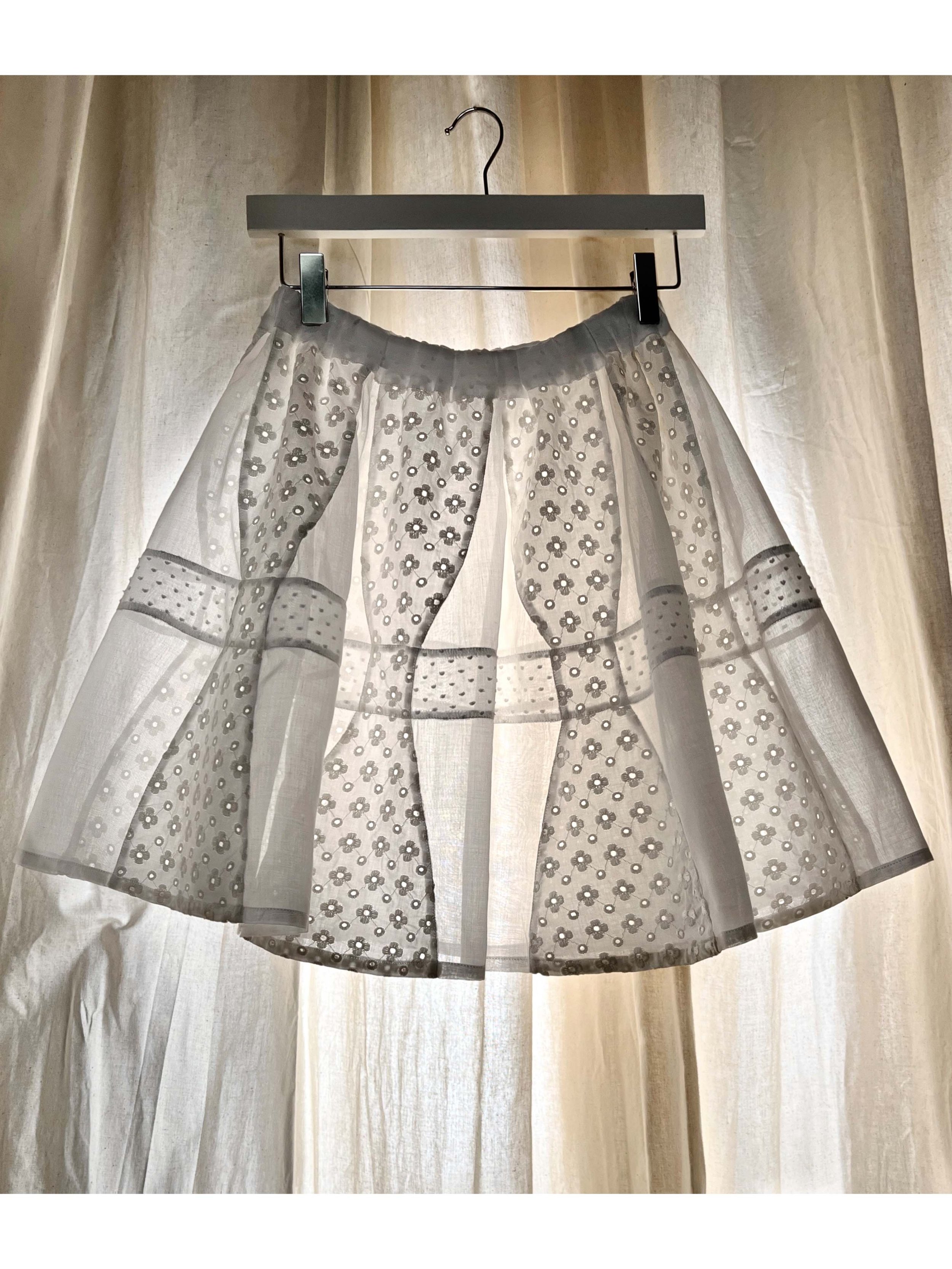 Bow Patchwork Short Skirt - Product shot _3k_4k.jpg