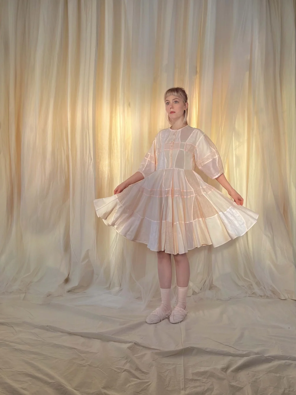 BOW PATCHWORK ELYSIA DRESS (PDF PATTERN)