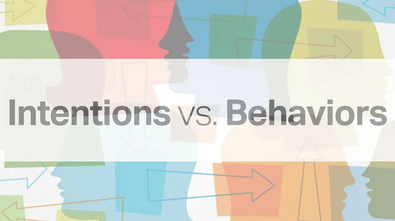 Intentions vs. Behaviors