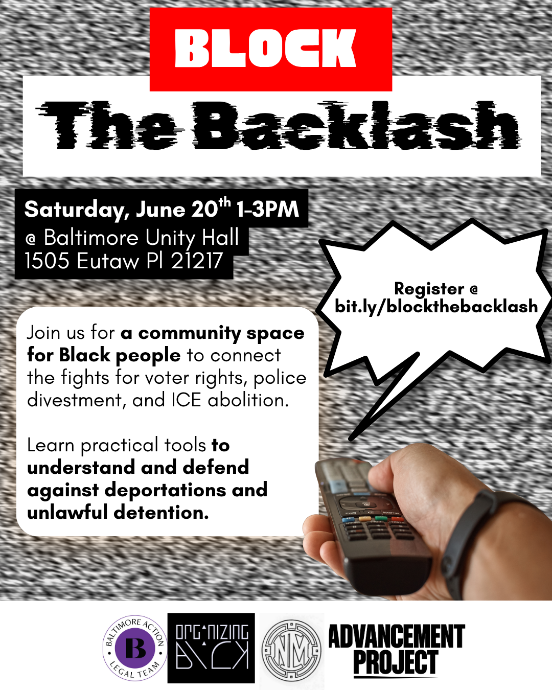 Block The Backlash