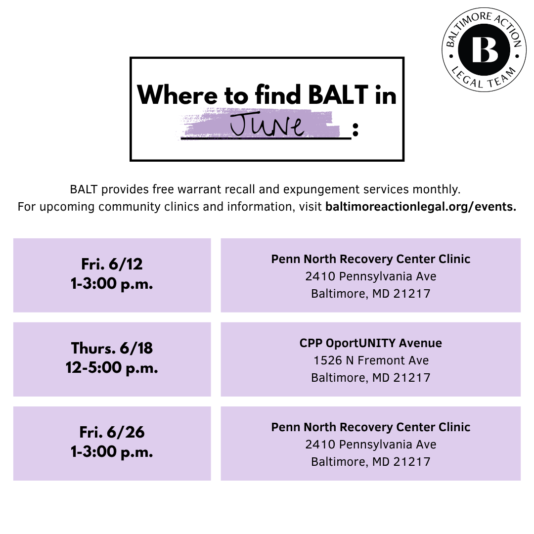 Where To Find BALT In June