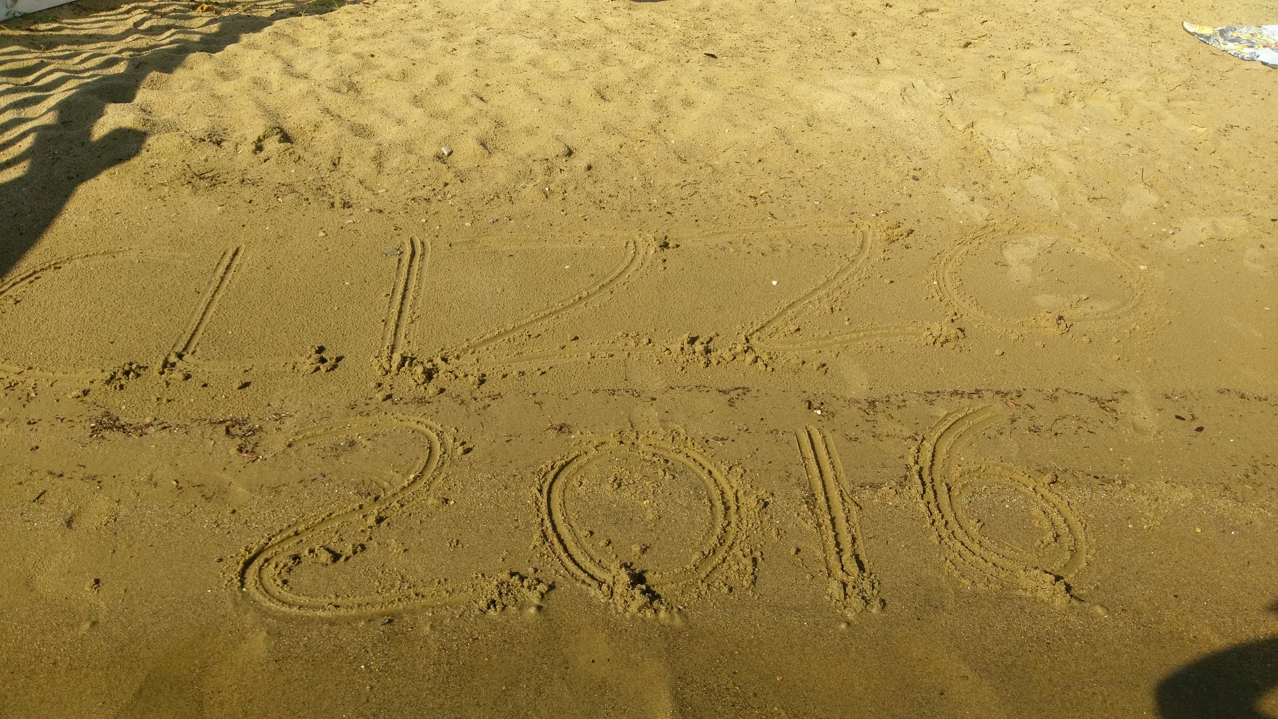 Playing in the sand