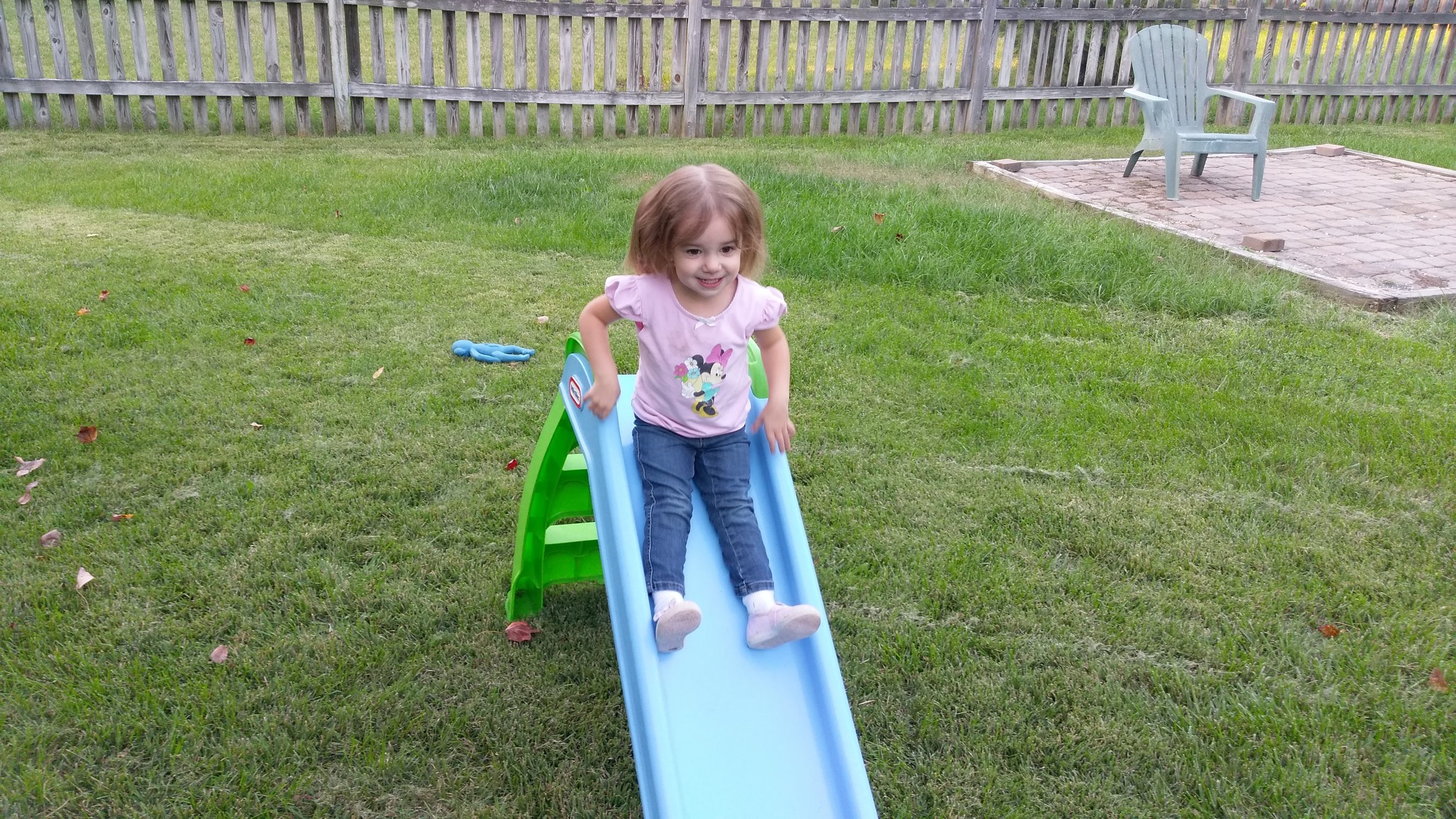 Cece loves her slide