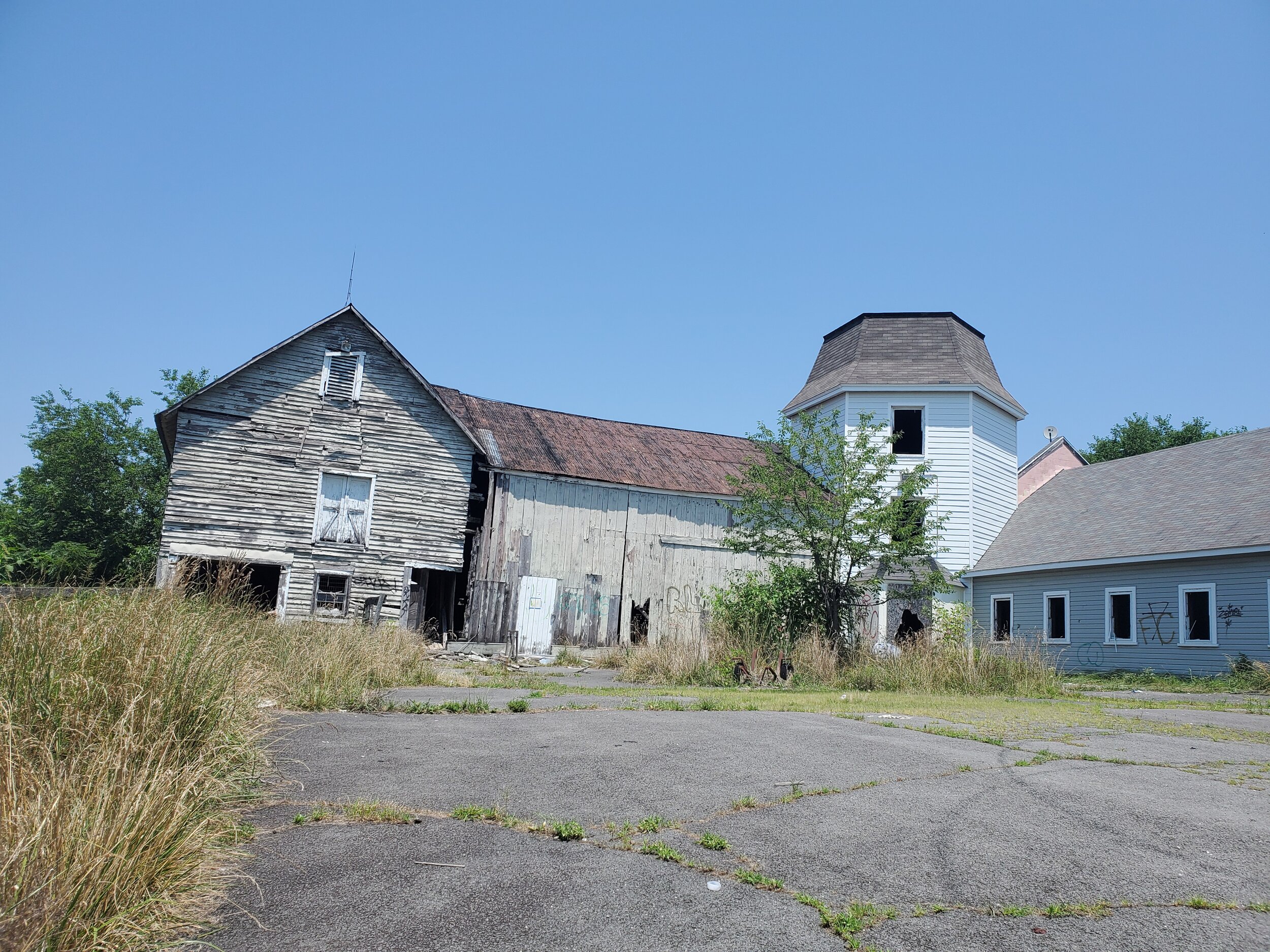 The old barn. We went inside.